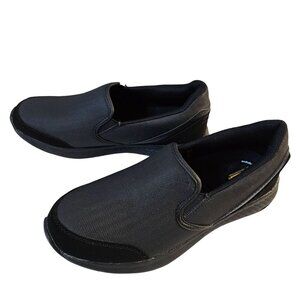 TredSafe Slip Resistant Shoes Mens 9.5 Work Loafers Slip On Black NEW
